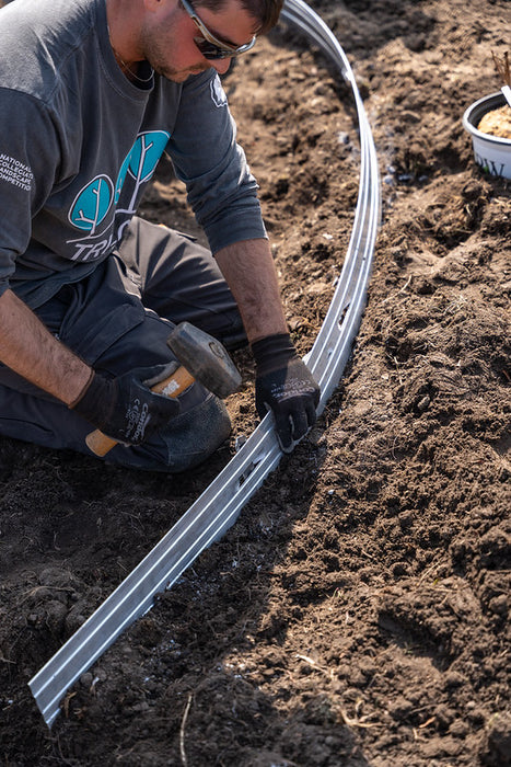 Aluminum Garden Edging - 10150 - 8' x 1/8” x 3” Mill Finish - 120LF per Carton