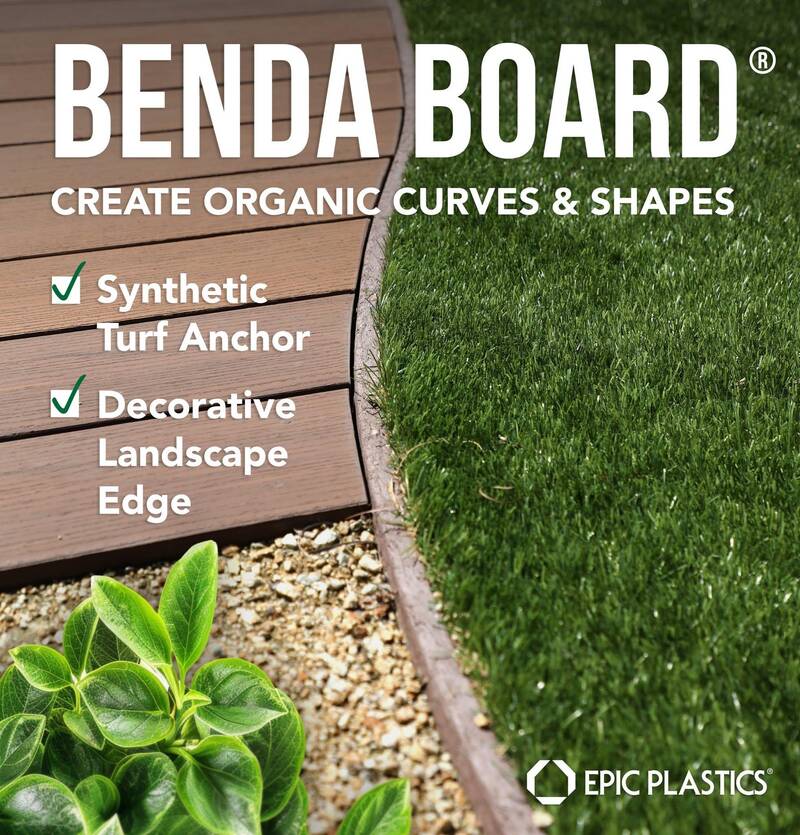 Benda Board Flex – Landscape Edging – 16’ Section – Teak - Pack of 12 (192 LF)