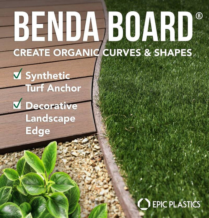 Benda Board Flex – Landscape Edging – 16’ Section – Teak - Pack of 12 (192 LF)