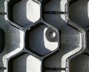 NDS EZ Roll gravel paver honeycomb grid rolled out