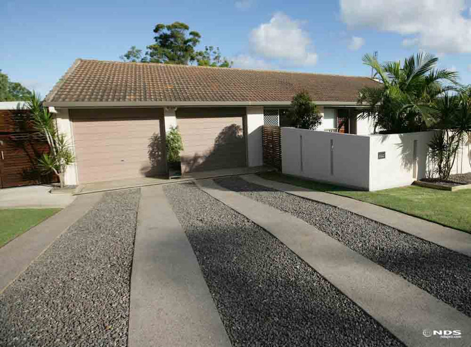 Gravel Grid for Patio Stabilization